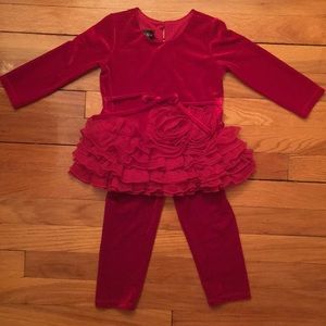 ⭐️ Girls Velour/Velvet Top & Legging Outfit/Set